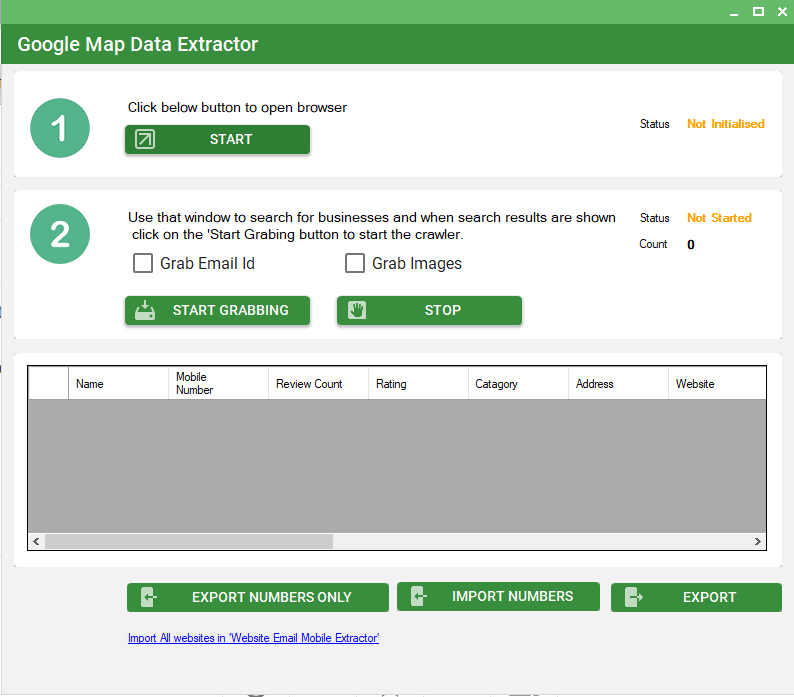 Google Map Data Extractor