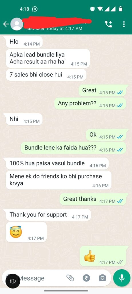 Our Happy Customer