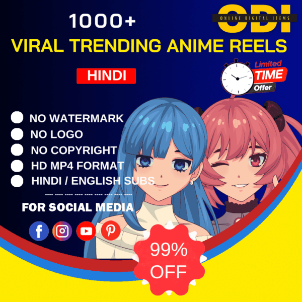 1000+ Ai Anime Reels Bundle - Online Digital Items