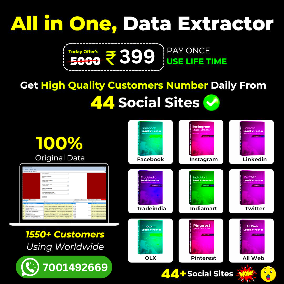 All in One Data Extractor Software